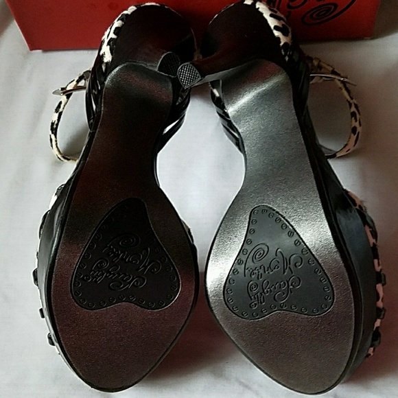 *SOLD* Naughty Monkey "Double Vision" White Black Cheetah - Picture 4 of 7